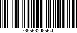 Código de barras (EAN, GTIN, SKU, ISBN): '7895632985640'