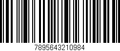 Código de barras (EAN, GTIN, SKU, ISBN): '7895643210984'