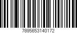 Código de barras (EAN, GTIN, SKU, ISBN): '7895653140172'