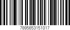 Código de barras (EAN, GTIN, SKU, ISBN): '7895653151017'