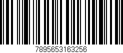 Código de barras (EAN, GTIN, SKU, ISBN): '7895653163256'