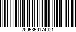 Código de barras (EAN, GTIN, SKU, ISBN): '7895653174931'