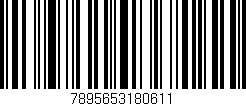 Código de barras (EAN, GTIN, SKU, ISBN): '7895653180611'
