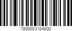 Código de barras (EAN, GTIN, SKU, ISBN): '7895653184800'