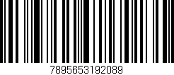 Código de barras (EAN, GTIN, SKU, ISBN): '7895653192089'