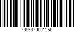 Código de barras (EAN, GTIN, SKU, ISBN): '7895670001258'