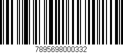 Código de barras (EAN, GTIN, SKU, ISBN): '7895698000332'
