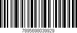 Código de barras (EAN, GTIN, SKU, ISBN): '7895698039929'