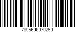 Código de barras (EAN, GTIN, SKU, ISBN): '7895698070250'