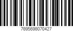 Código de barras (EAN, GTIN, SKU, ISBN): '7895698070427'