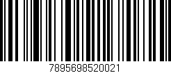 Código de barras (EAN, GTIN, SKU, ISBN): '7895698520021'