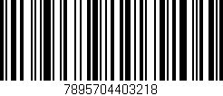 Código de barras (EAN, GTIN, SKU, ISBN): '7895704403218'