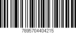 Código de barras (EAN, GTIN, SKU, ISBN): '7895704404215'