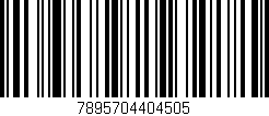 Código de barras (EAN, GTIN, SKU, ISBN): '7895704404505'