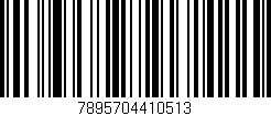 Código de barras (EAN, GTIN, SKU, ISBN): '7895704410513'