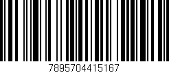 Código de barras (EAN, GTIN, SKU, ISBN): '7895704415167'