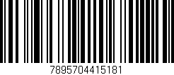 Código de barras (EAN, GTIN, SKU, ISBN): '7895704415181'