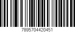 Código de barras (EAN, GTIN, SKU, ISBN): '7895704420451'