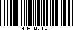 Código de barras (EAN, GTIN, SKU, ISBN): '7895704420499'