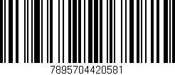 Código de barras (EAN, GTIN, SKU, ISBN): '7895704420581'