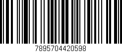 Código de barras (EAN, GTIN, SKU, ISBN): '7895704420598'