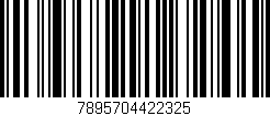 Código de barras (EAN, GTIN, SKU, ISBN): '7895704422325'