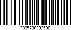 Código de barras (EAN, GTIN, SKU, ISBN): '7895730002508'