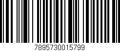 Código de barras (EAN, GTIN, SKU, ISBN): '7895730015799'