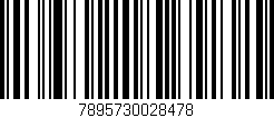 Código de barras (EAN, GTIN, SKU, ISBN): '7895730028478'