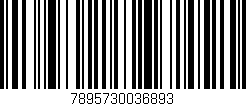 Código de barras (EAN, GTIN, SKU, ISBN): '7895730036893'