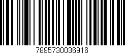 Código de barras (EAN, GTIN, SKU, ISBN): '7895730036916'