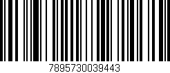 Código de barras (EAN, GTIN, SKU, ISBN): '7895730039443'