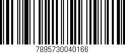 Código de barras (EAN, GTIN, SKU, ISBN): '7895730040166'