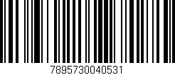Código de barras (EAN, GTIN, SKU, ISBN): '7895730040531'