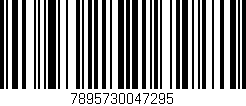 Código de barras (EAN, GTIN, SKU, ISBN): '7895730047295'