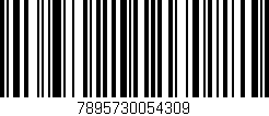 Código de barras (EAN, GTIN, SKU, ISBN): '7895730054309'