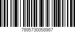 Código de barras (EAN, GTIN, SKU, ISBN): '7895730058987'