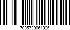 Código de barras (EAN, GTIN, SKU, ISBN): '7895730061826'