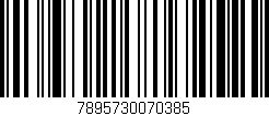 Código de barras (EAN, GTIN, SKU, ISBN): '7895730070385'