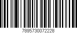 Código de barras (EAN, GTIN, SKU, ISBN): '7895730072228'