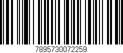 Código de barras (EAN, GTIN, SKU, ISBN): '7895730072259'