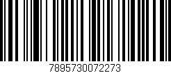 Código de barras (EAN, GTIN, SKU, ISBN): '7895730072273'