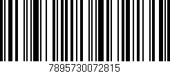 Código de barras (EAN, GTIN, SKU, ISBN): '7895730072815'