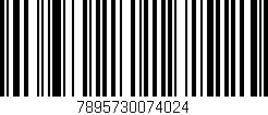 Código de barras (EAN, GTIN, SKU, ISBN): '7895730074024'