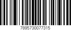 Código de barras (EAN, GTIN, SKU, ISBN): '7895730077315'