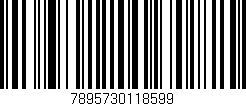 Código de barras (EAN, GTIN, SKU, ISBN): '7895730118599'