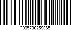 Código de barras (EAN, GTIN, SKU, ISBN): '7895730259865'