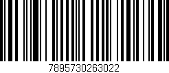 Código de barras (EAN, GTIN, SKU, ISBN): '7895730263022'