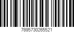 Código de barras (EAN, GTIN, SKU, ISBN): '7895730265521'