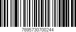 Código de barras (EAN, GTIN, SKU, ISBN): '7895730700244'